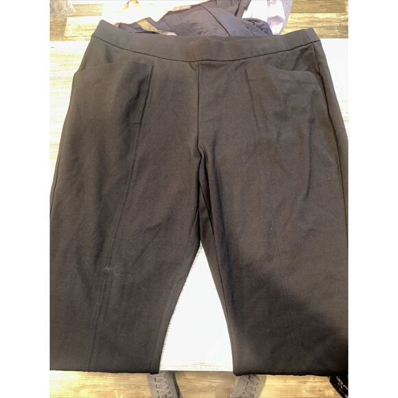 Women's High-Waisted Skinny Ponte Pants - Ava & Viv Black 2X. NWOT. S - Picture 1 of 6